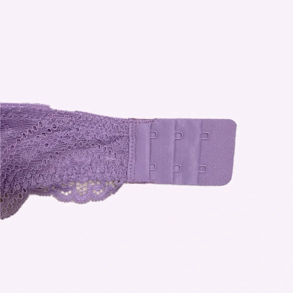 La Vie en Rose Lightly Lined lace bra Size 34D underwire Mauve NWT - Picture 7 of 8